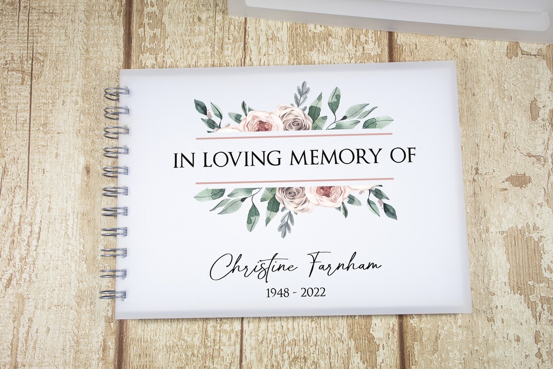 Personalised Book of Condolence Etsy UK