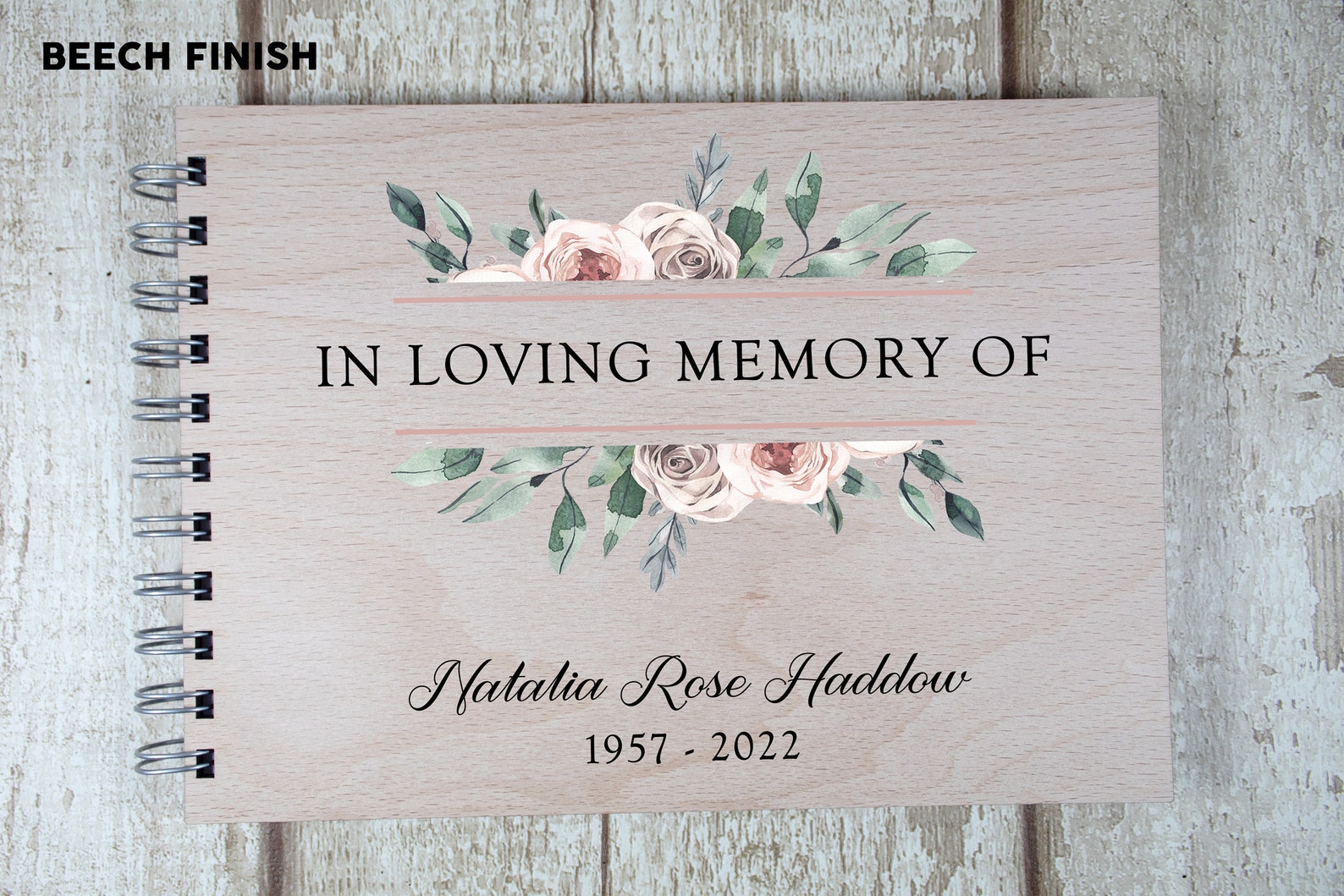 Personalised Book of Condolence Etsy UK