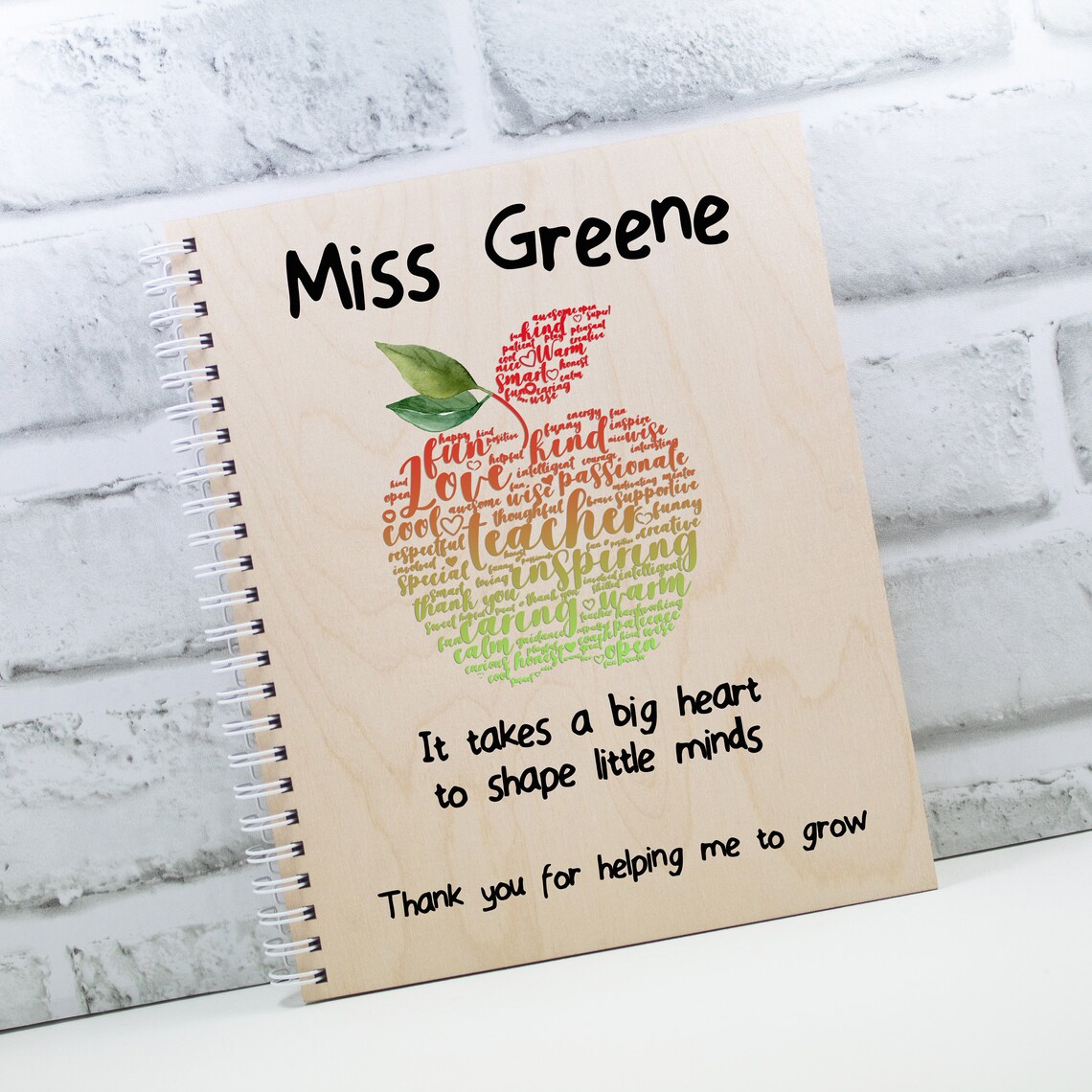 Personalised Teacher Notebook Teacher Gift Etsy