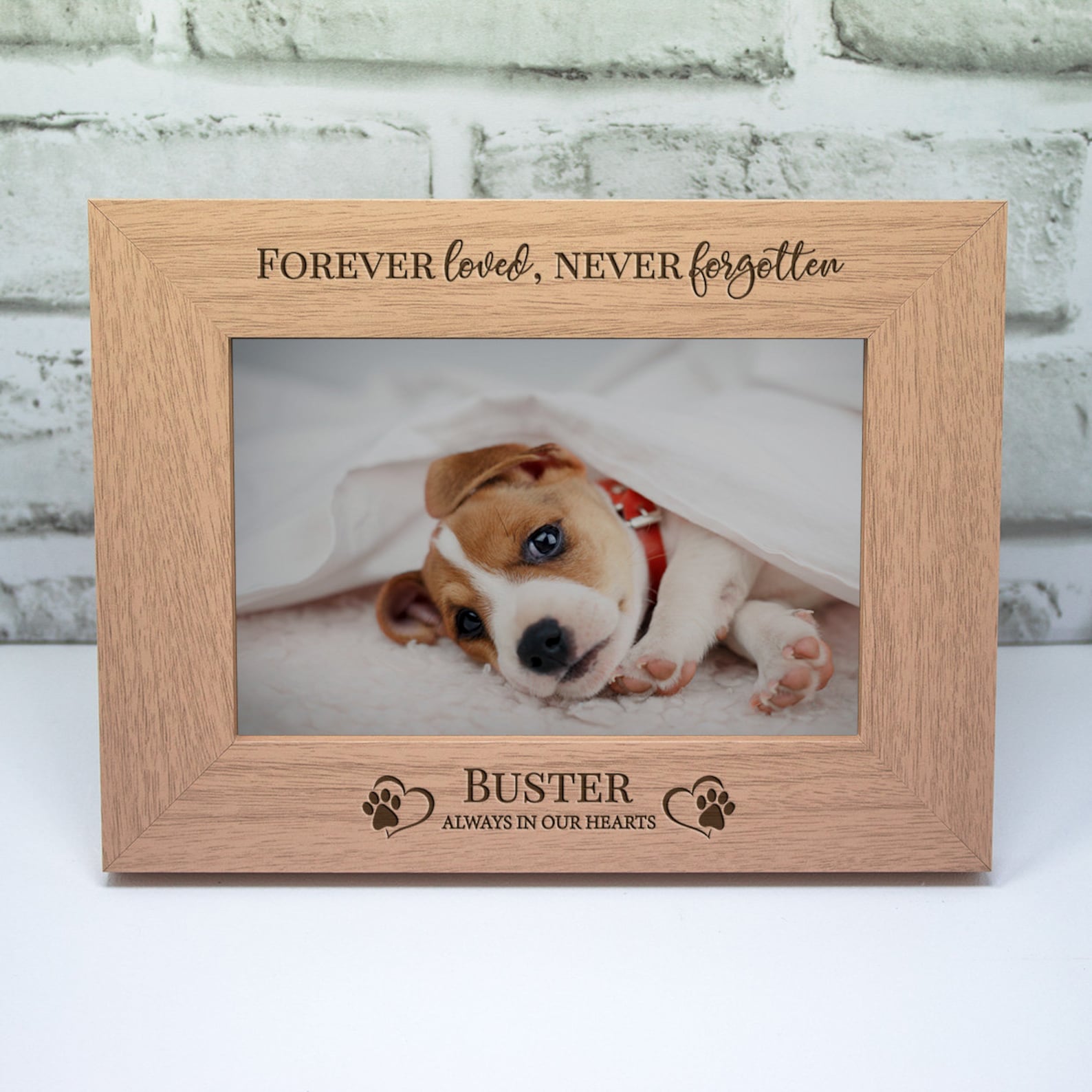 Personalised Dog Photo Frame
 Personalised Dog Memorial Frame Keepsake Engraved Etsy