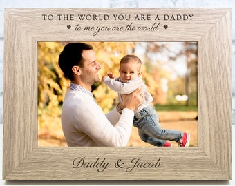 Personalised Father's Day Photo Frame Gift Fathers Day