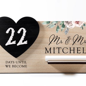 Personalised Wedding Countdown