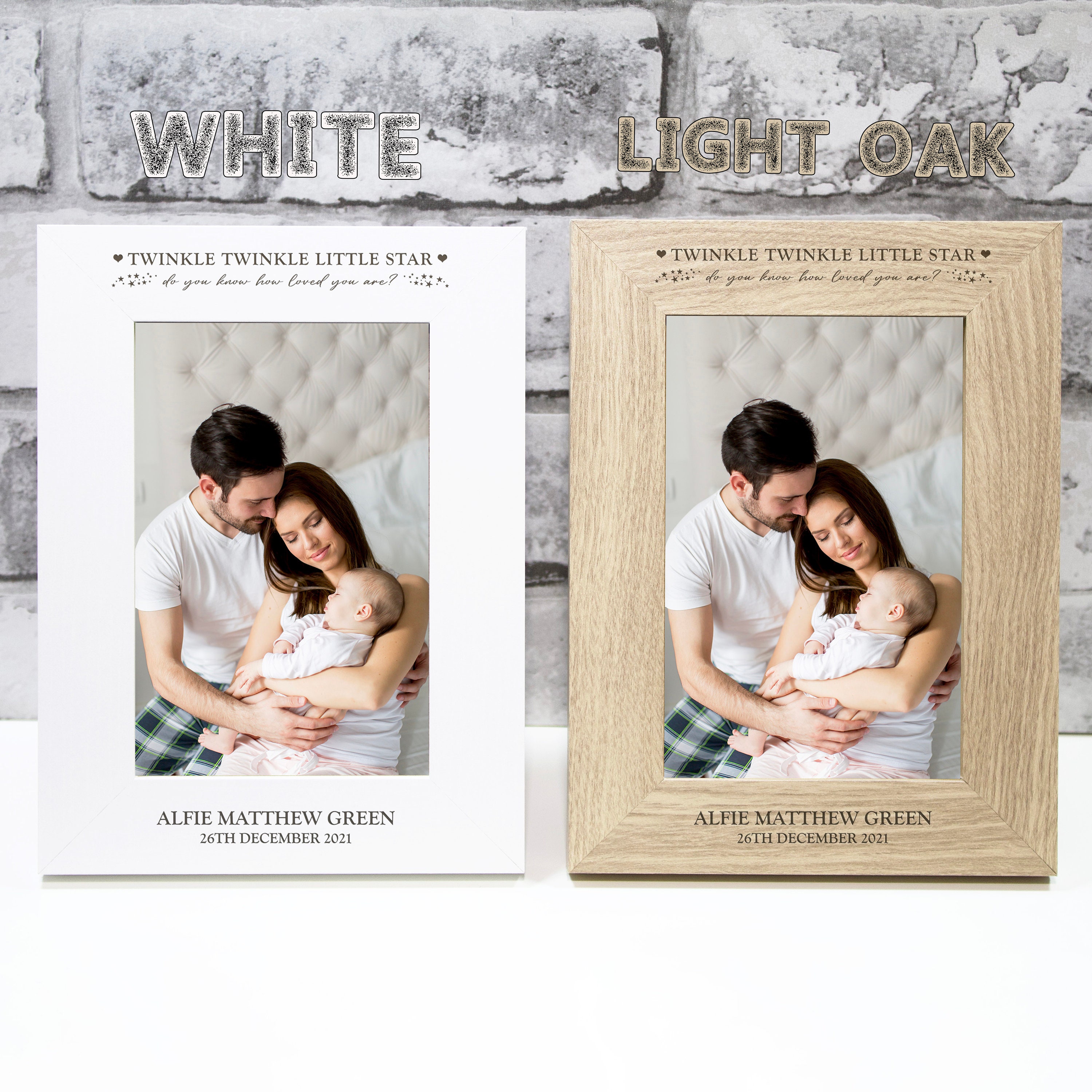 Personalised Newborn Photo Frame Twinkle Twinkle - Etsy UK