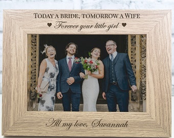 PERSONALISED WEDDING Photo Frame Groom Mother Bride Parents Bestman Bridesmaid PERSONALISED WEDDING Photo Frame Groom Mother Bride Parents Bestman Bridesmaid