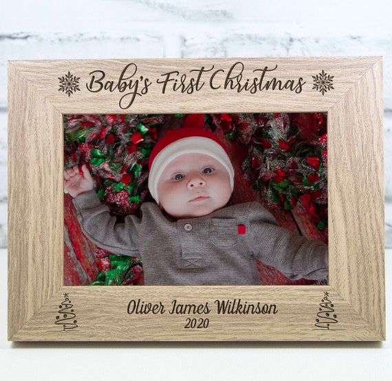 Premier Cadeau De Noel De Bebe De Cadre De Image De Noel Mon Etsy Canada
