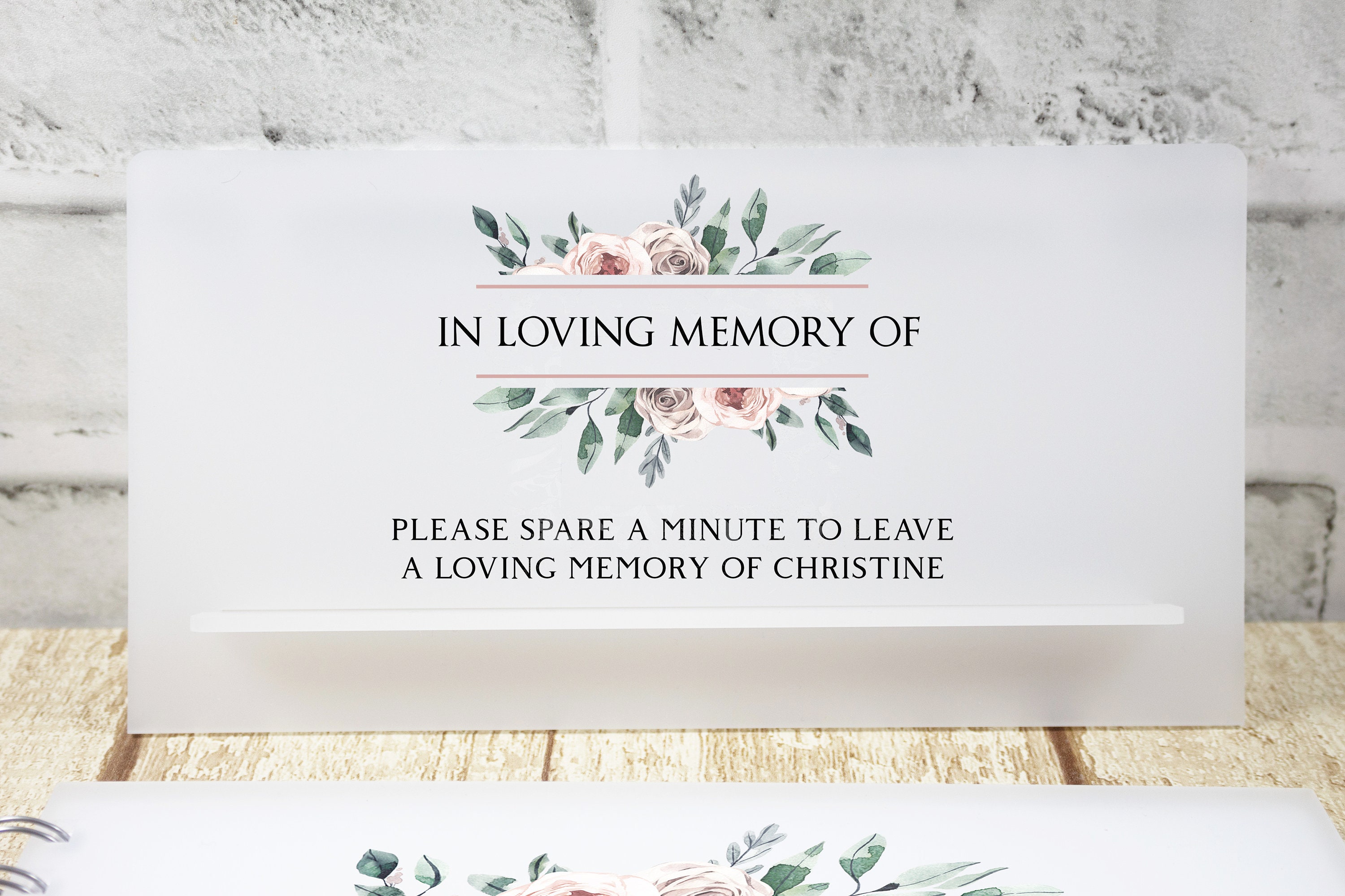 Personalised Book of Condolence Etsy UK
