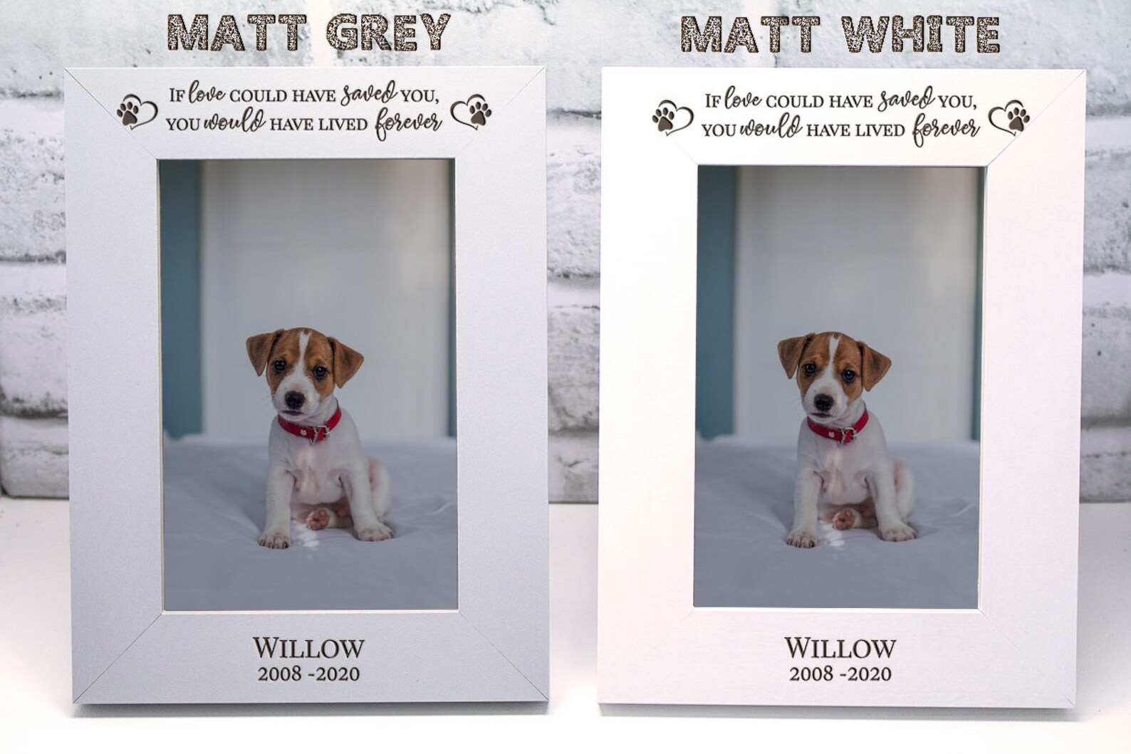Personalised Dog Memorial Photo Frame Keepsake Engraved If Etsy