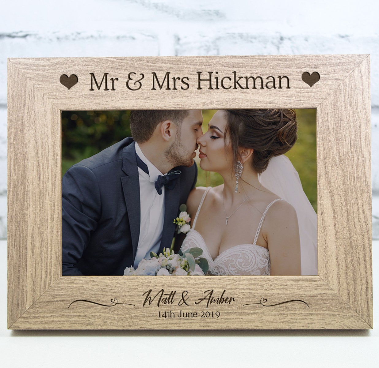 Personalised Wedding Photo Frame Gift Keepsake Engagement Etsy UK