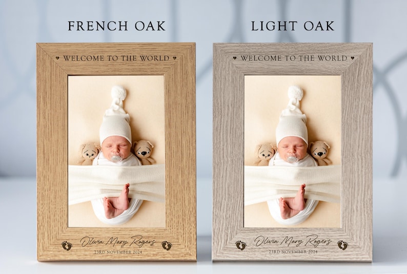 Personalised Newborn Photo Frame Gift New Baby - Etsy UK