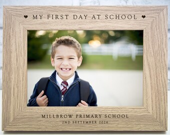 First Day At School Photo Frame