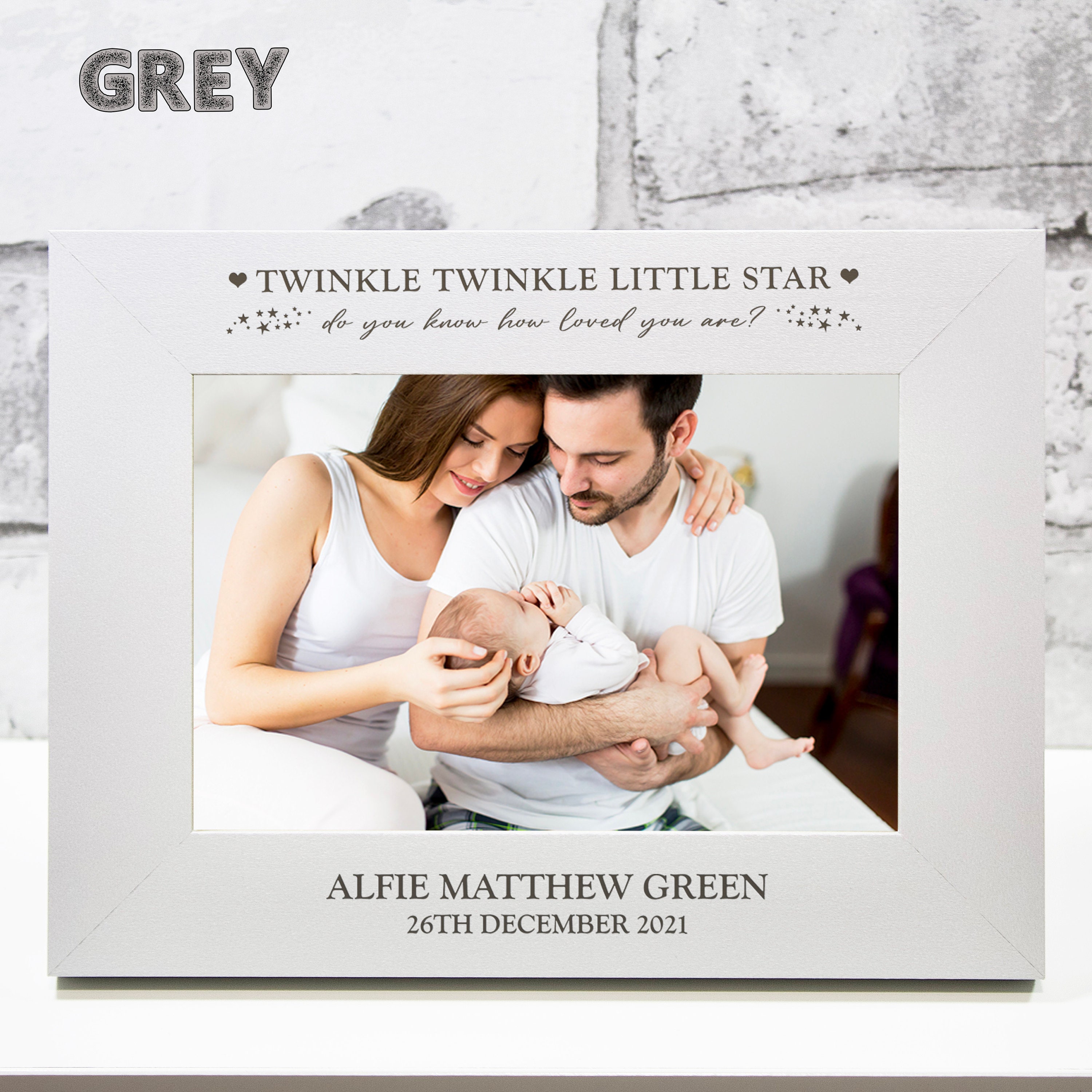 Personalised Newborn Photo Frame Twinkle Twinkle - Etsy UK