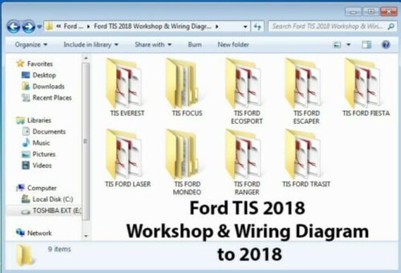Ford Tis 2018 Workshop & Wiring Diagram to 2018 3.78gb PDF | Etsy Ford Wiring Diagrams Svg Viewer Windows 10 Etsy