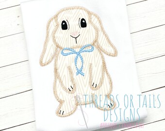 Easter Applique - Easter Design - Bunny Boy Design - Zig Zag Stitch Applique - Easter Bunny Applique - Easter Bunny Applique Design - Bunny