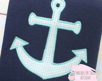 Anchor Applique - Anchor Applique Design - Anchor ZZ Applique - Anchor Zig Zag Applique - Anchor Embroidery - Anchor Design