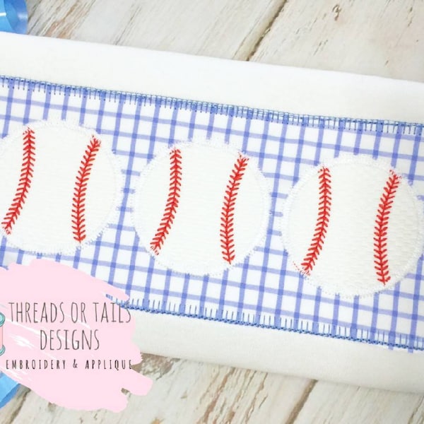 Baseball Trio Applique Tee and Red Shorts Set by The Smiley Crab main image 1