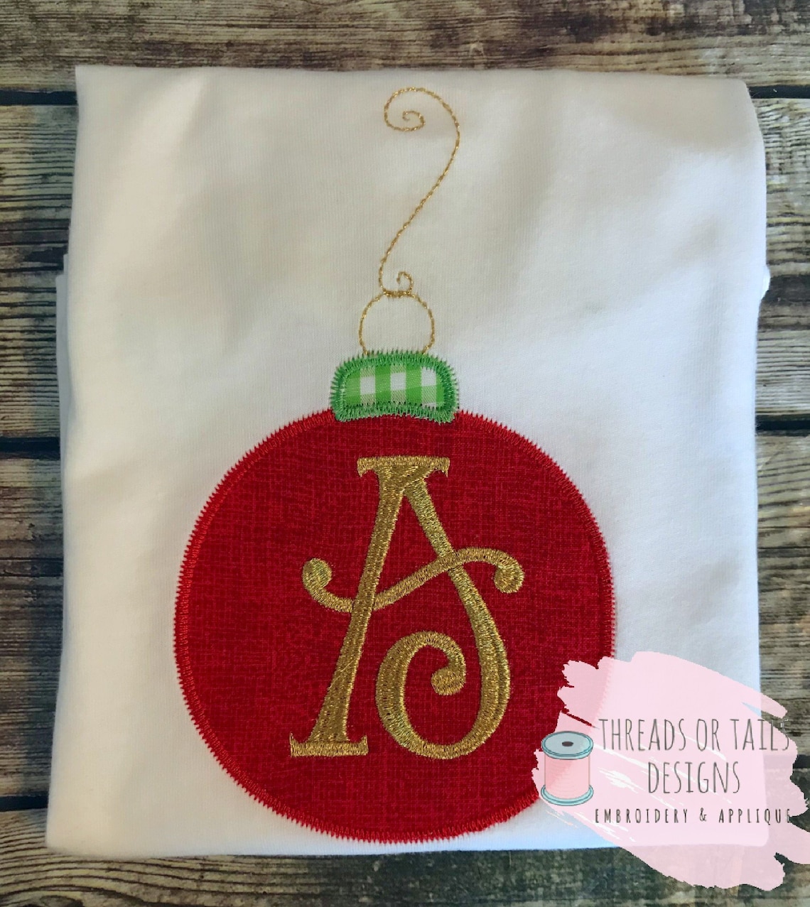 Christmas Ornament Applique Christmas Ornament Applique Etsy