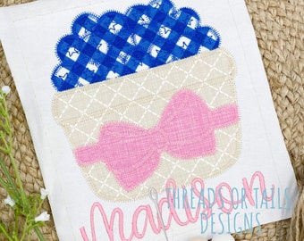 Blueberry Applique - Blueberry Basket Design - Zig Zag Stitch Applique - Blueberry Basket Applique - Blueberry Festival Applique