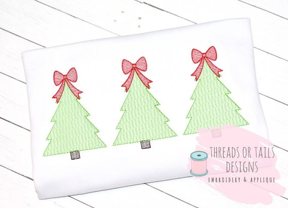Christmas Sketch Design Christmas Tree Sketch Design Tree Trio Sketch Christmas Tree Design Tree Sketch Embroidery Tree With Bow