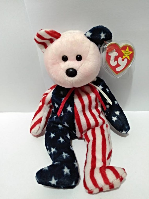 spangle the bear beanie baby