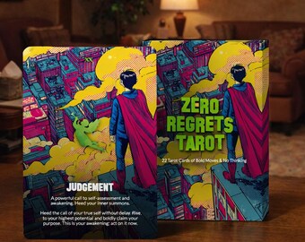 Zero Regrets Tarot - 22 Tarot Cards of Bold Moves & No Thinking