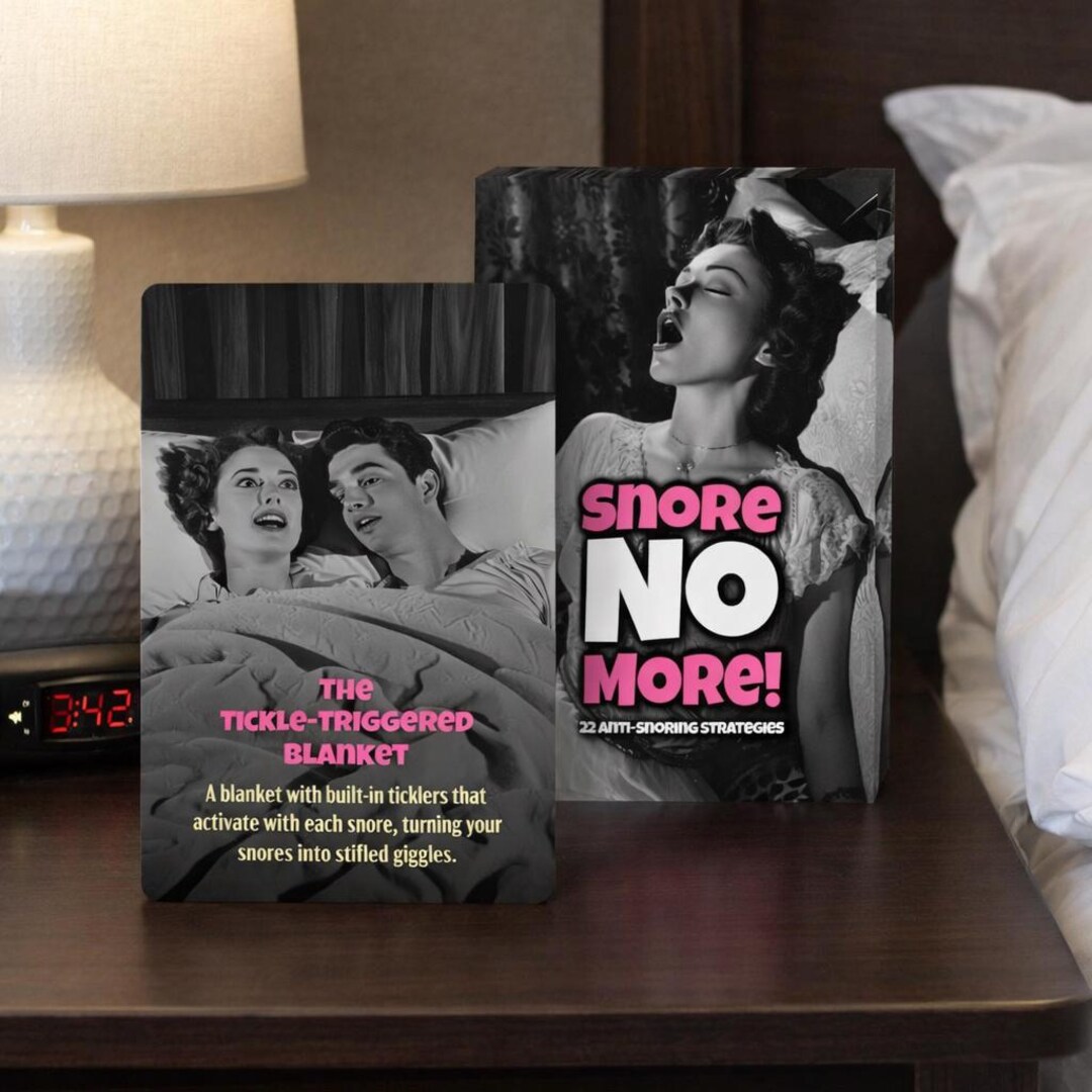 Snore No More Cards – 22 Funny Anti-snoring Strategies - Etsy
