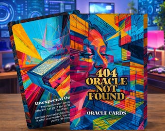 404 Oracle Not Found – An Uncertainty Oracle Deck – 22 Oracle Cards – Embrace the Sacred Glitch