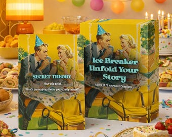 Ice Breaker: Unfold Your Story Deck – 78 Icebreaker Questions Game for Parties, Date Night, Friends & Conversation Starters