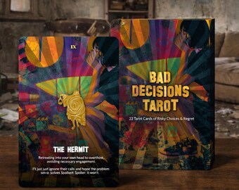 Bad Decisions Tarot - 22 Tarot Cards of Risky Choices & Regret