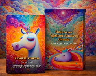 Unicorns Against Anxiety Oracle - 22 Cards for Calm, Clarity & Chill… Please