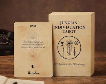 Jungian Individuation Tarot Deck – 78 Questions for Wholeness, Self-Inquiry Cards