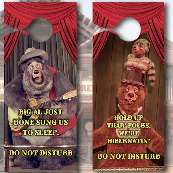 Country Bear Jamboree - Do Not Disturb Door Hanger