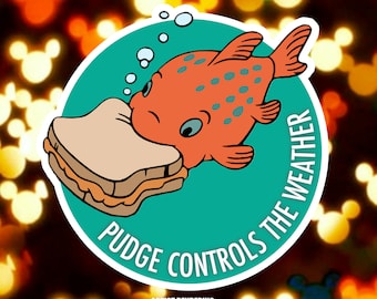 Pudge Controls the Weather - Lilo and Stitch -  Disney Inspired Passholder Magnet