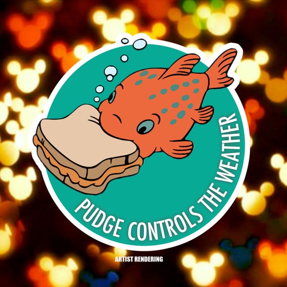 Pudge Controls the Weather - Lilo and Stitch -  Disney Inspired Passholder Magnet