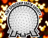 Flat Spaceship Earth Society - Passholder Inspired Magnet