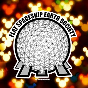 Flat Spaceship Earth Society - Passholder Inspired Magnet
