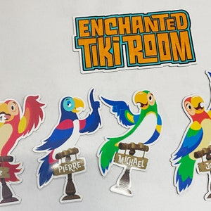 Enchanted Tiki Room Birds Magnets Set of Five image 7