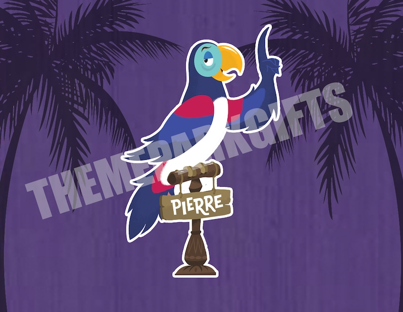 Enchanted Tiki Room Birds Magnets Set of Five image 5