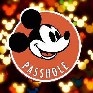 Mickey Passhole -  Disney Inspired Passholder Magnet