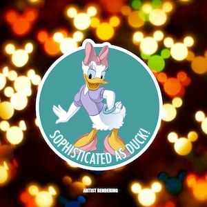 Sophisticated Daisy Duck - 3 inch  Disney Inspired Passholder Magnet