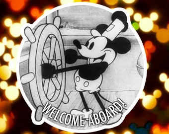 Steamboat Willie -  Disney Inspired Passholder Magnet