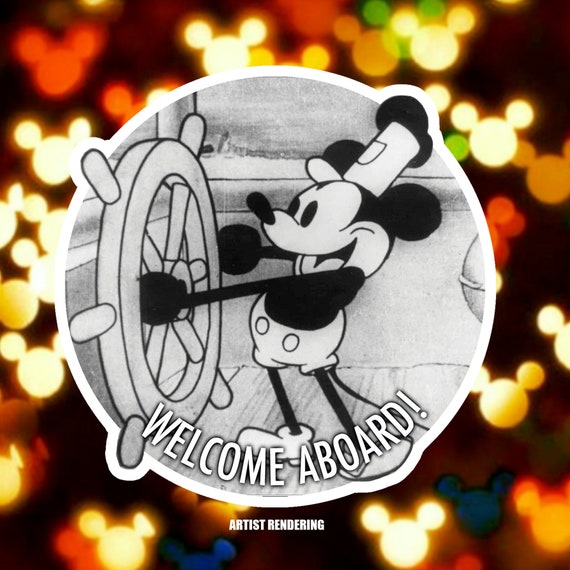Steamboat Willie -  Disney Inspired Passholder Magnet