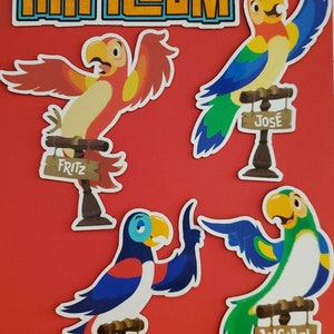 Enchanted Tiki Room Birds Magnets Set of Five image 8