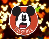 Small Mickey Passhole - 3 inch  Disney Inspired Passholder Magnet