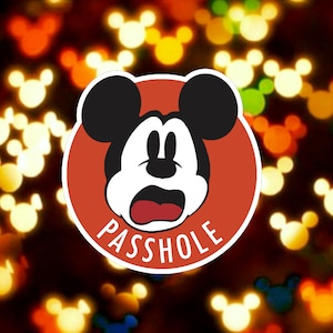 Small Mickey Passhole - 3 inch  Disney Inspired Passholder Magnet