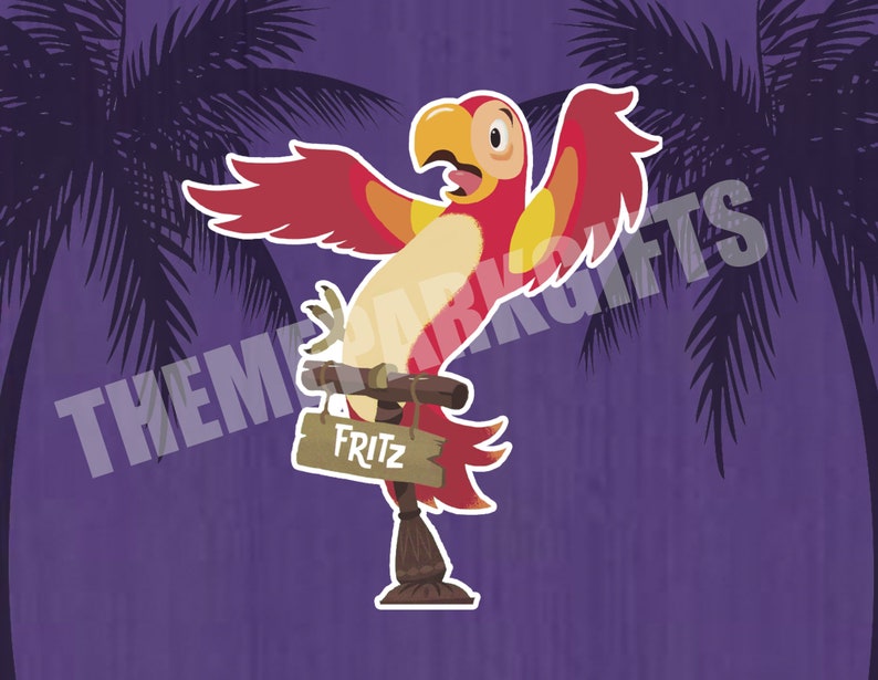 Enchanted Tiki Room Birds Magnets Set of Five image 2