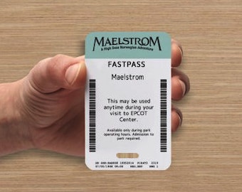 Maelstrom FastPass - Disney  Luggage Tag