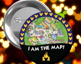 I am the Map! - Hollywood Studios - Disney Celebration Inspired Button