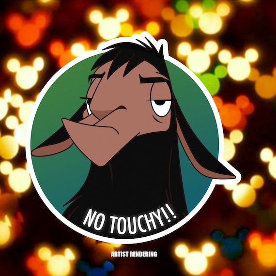 Kuzco as Llama - No Touchy -  Disney Inspired Passholder Magnet