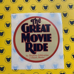 The Great Movie Ride -  Disney Inspired -  3&quot; Round Sticker
