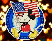 Patriotic Mickey Mouse -  Disney Inspired Passholder Magnet